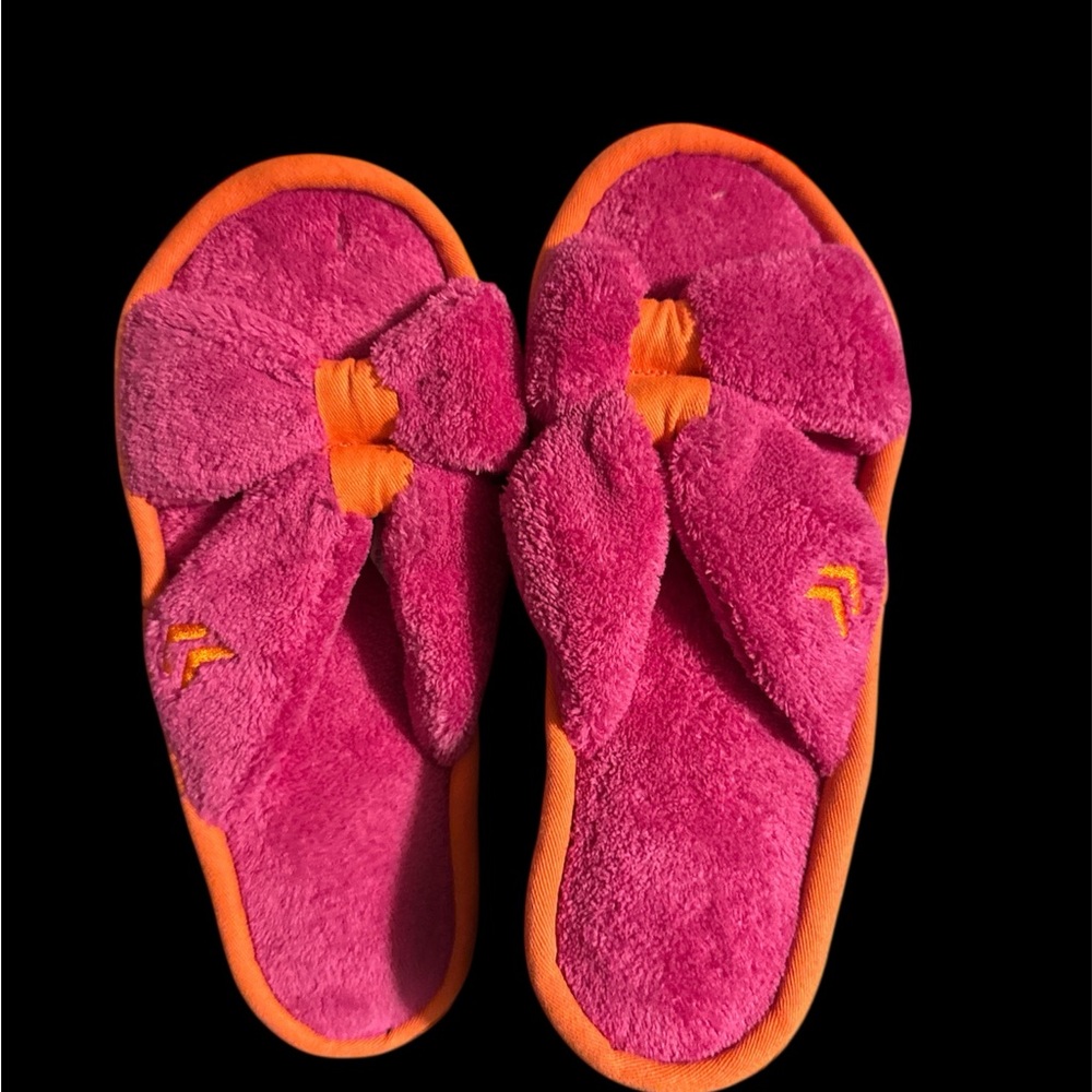 Isotoner Pink and Orange Women's Slippers